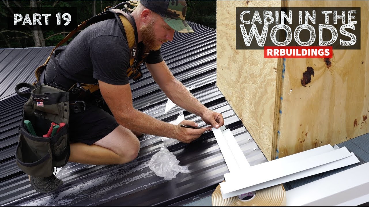 Cabin in the Woods Part 19 Finish Ceiling, Build Chimney YouTube