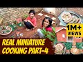 Real miniature cooking Part-4|Kids cooking in their miniature outdoor kitchen|Mini Dosa