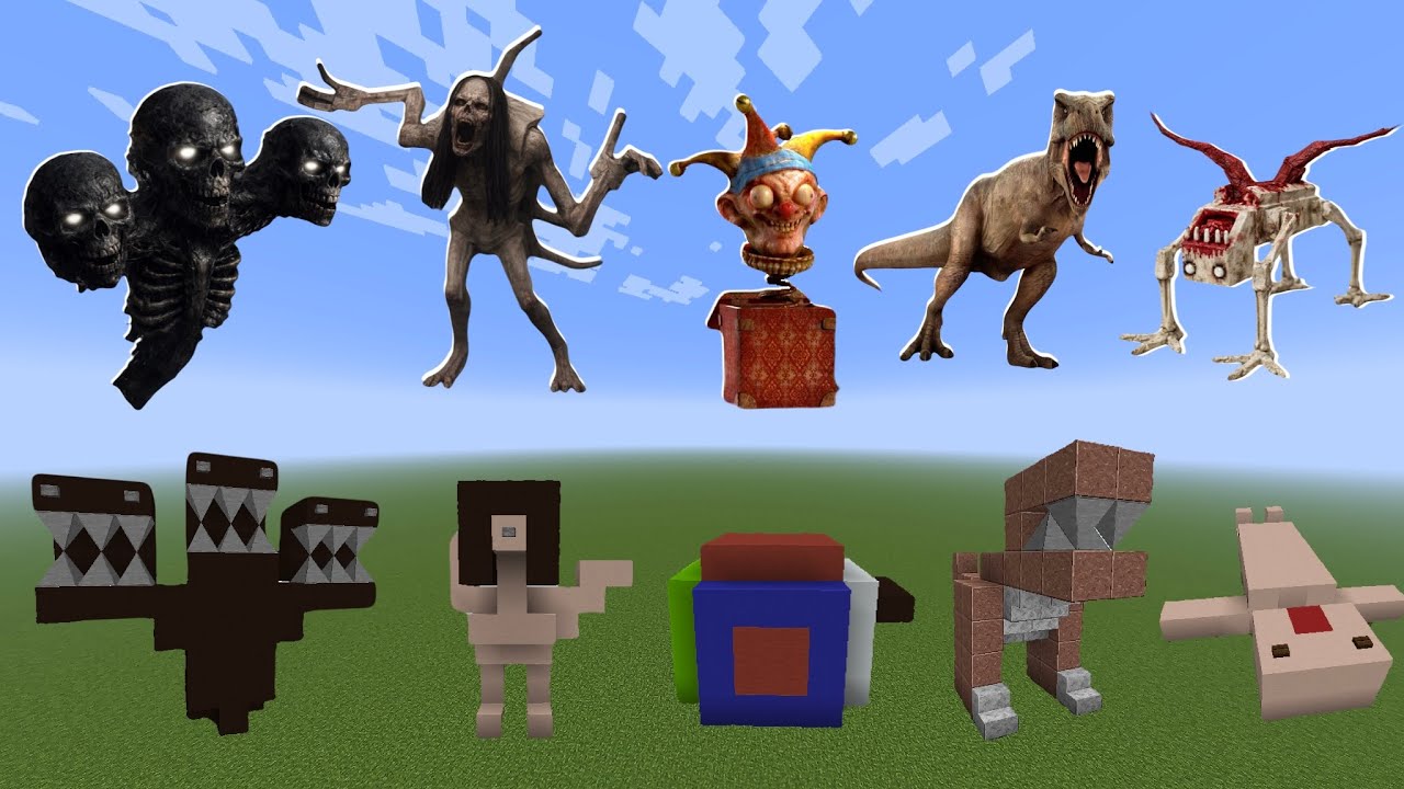 Never Spawn Chaos Clown T-Rex Nightmare Patient in Minecraft