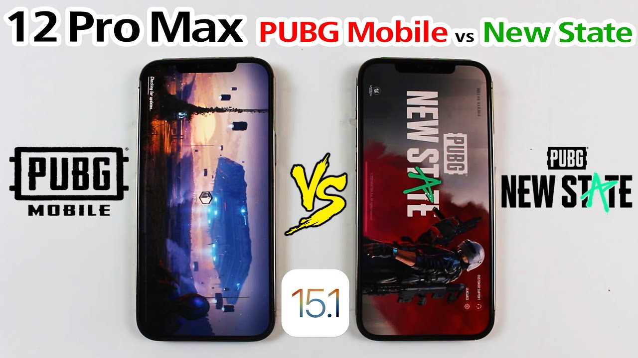 PUBG Mobile vs PUBG New State TEST - iPhone 12 Pro Max PUBG NEW State vs PUBG Mobile TEST