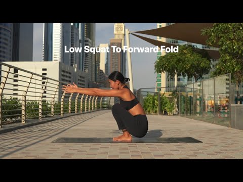 Low Squat to Forward Fold