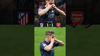 Atlético Madrid contre l’Arsenal #arsenal #chelsea #foot #football #ligue1 #psg #soccer