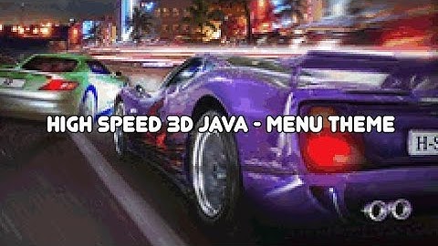 High Speed 3D Java - Menu Theme