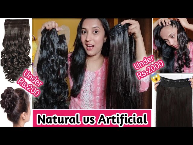 Good quality Natural vs Artificial hair extensions from  