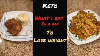 KETO WHAT I EAT IN A DAY TO LOSE WEIGHT | KETO FRIED PORK CHOPS | SARDINE FRITTERS | GIVEAWAY
