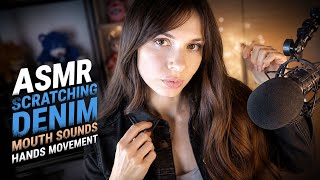ASMR Fast Aggressive Denim Scratching &amp; Mouth Sounds (Brain Tingles)
