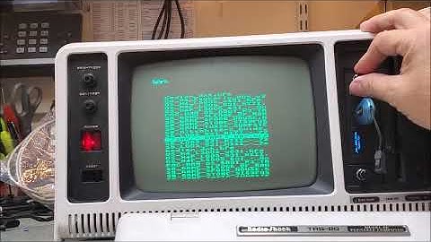 OSD On TRS-80 Model 4P with Custom HxC Firmware