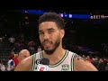 Jayson Tatum talks after Boston Celtics beat Philadelphia 76ers 95-86