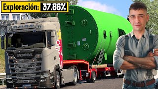 ¡¡El transporte MÁS GRANDE que he hecho en Euro Truck Simulator 2! 🚛💪🛠️ // A por el 100% de mapa #12