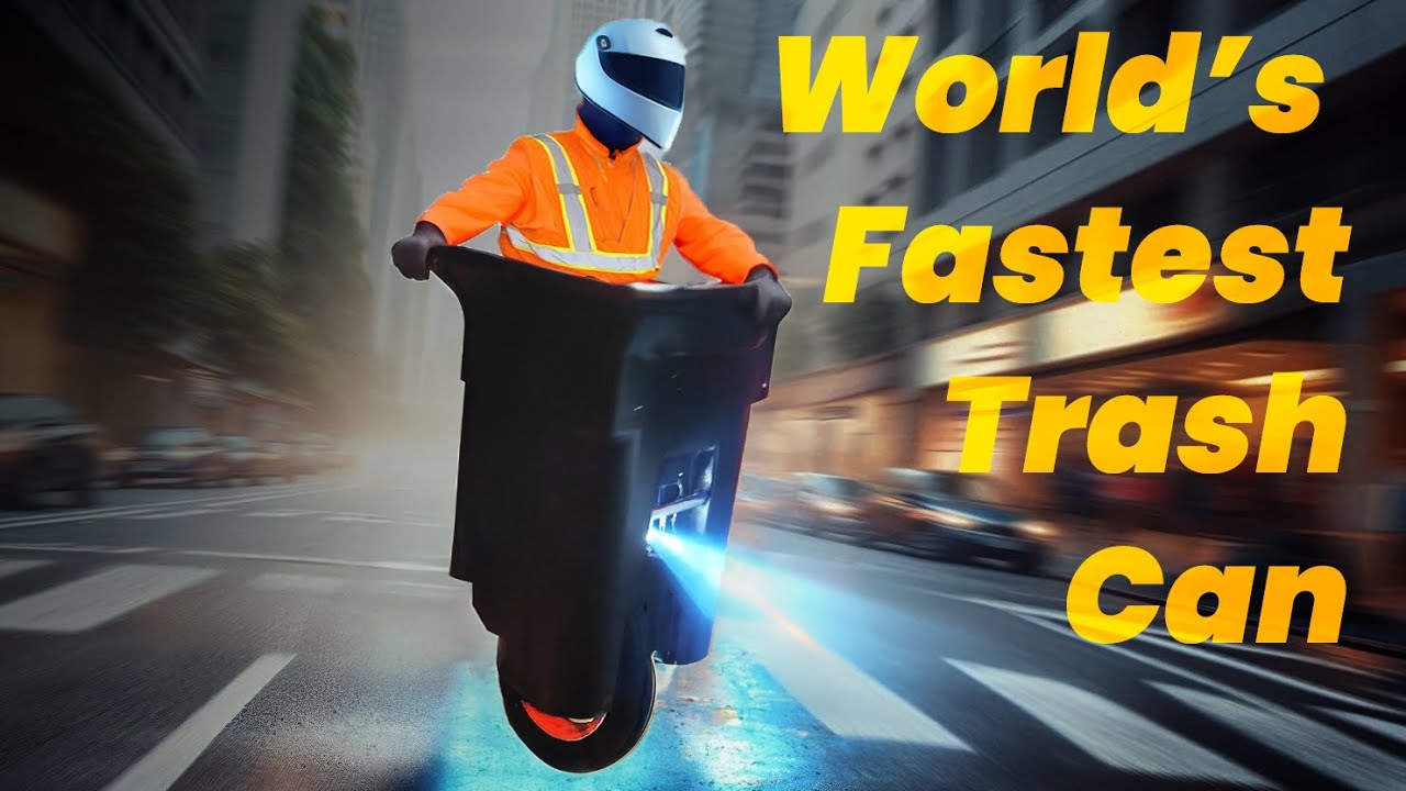 World's Fastest Electric Trash Can (Inmotion V13 Pro) - YouTube