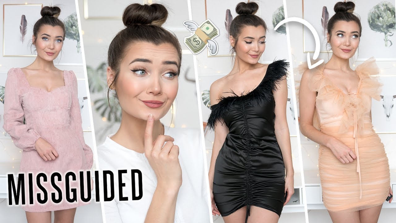 TRYING ON VERY EXTRA FESTIVE OUTFITS FROM MISSGUIDED... AD