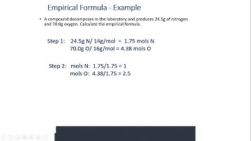 Lab Lecture - Empirical Formula of Copper Oxide