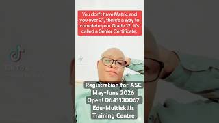 Adult Matric Amended Senior Certificate