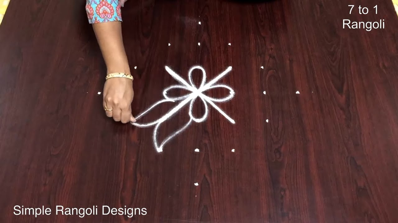Simple Kolam Designs With Dots