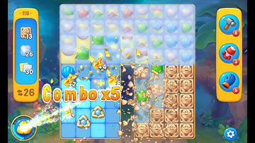 🤩 FishDom Level 118 – Saved the Fish Just in Time! 🐟 ✨ フィッシュダム レベル118 – コンボが多すぎて時間が足りない！🐬