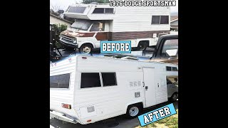 1976 Dodge Sportsman Jamboree, From start to finish, Motorhome Makeover, From old to new! More soon!