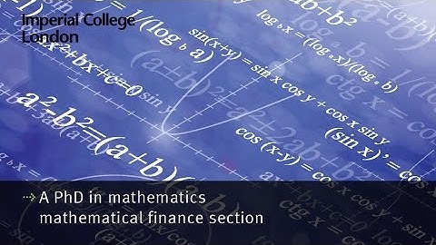 A phd in mathematics - mathematical finance section