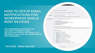 How To Setup Email Notifications for Reviews