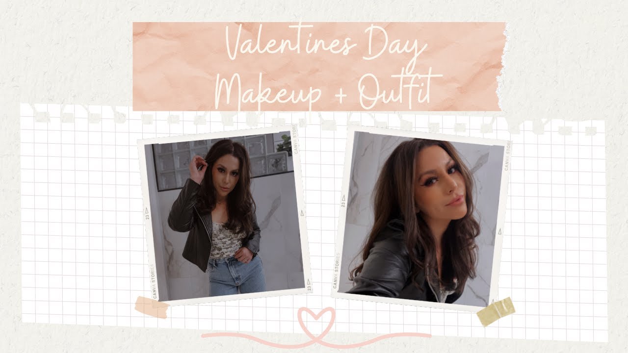 Valentine's day makeup look + Outfit || Amber Garcia