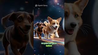 Pets Explore the Cosmos: A Cosmic Adventure! #shorts