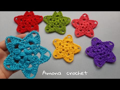     كروشيه زينة نجمة سهله للمبتدئين