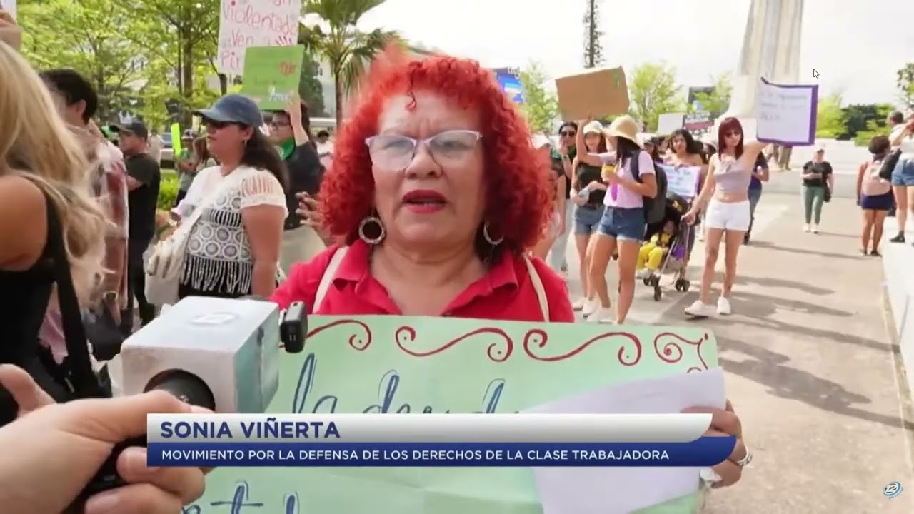 Colectivos critican al Estado durante protestas por el Día Internacional de la Mujer. NH