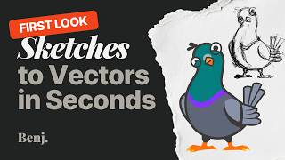 Turn your sketches into vectors in SECONDS! First Look at Illustrator's New Tool