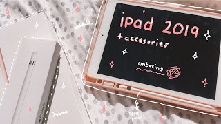 🌸 iPad 2019 (7th gen) unboxing + accessories 🌸