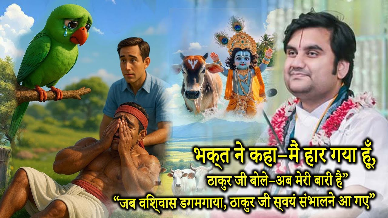 भक्त ने कहा–मैं हार गया हूँ, ठाकुर जी बोले–अब मेरी बारी है || Indresh Ji Maharaj || Bhakti Katha