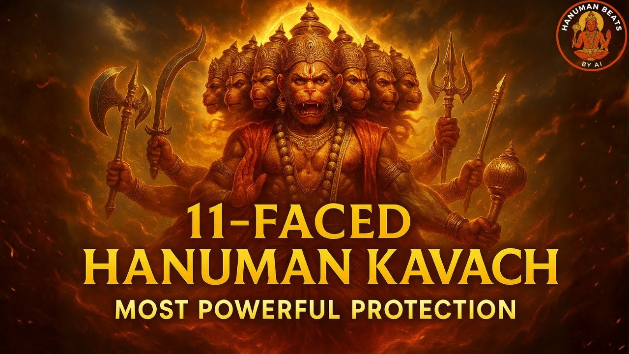Ekadasa Mukha Hanuman Kavach | Most Powerful Hanuman Protection Mantra | 11-Faced Hanuman Kavach