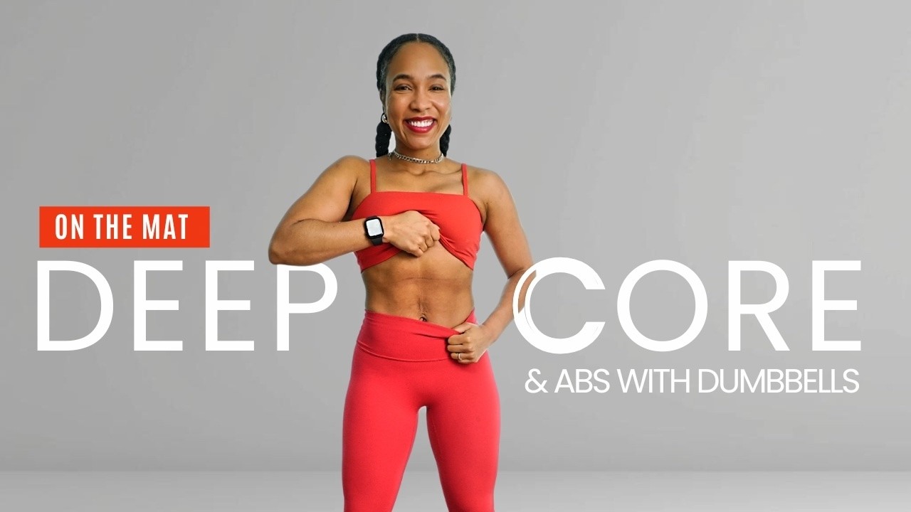 Dumbbell Abs & Core Workout at Home- 9 Minute Lower Belly Fat Workout (All Floor)