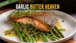 Crispy Salmon With Garlic Ery Lemon Sauce