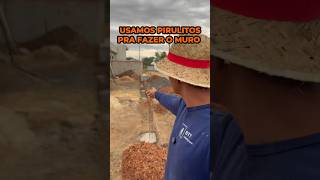 Usamos pirulito no muro! #pedreiro #obra #construção