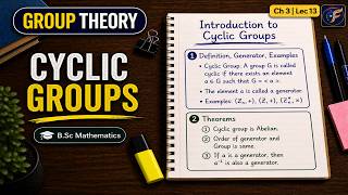 Cyclic Groups: Definition, Generator & Theorems | BSc Maths IIT JAM CSIR NET Hindi