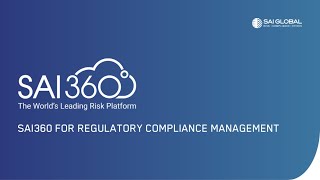 Regulatory Change Management with SAI360 - Software Demo screenshot 2