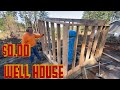 Home Made Lumber, Upcycled Metal = Cheap Well House
