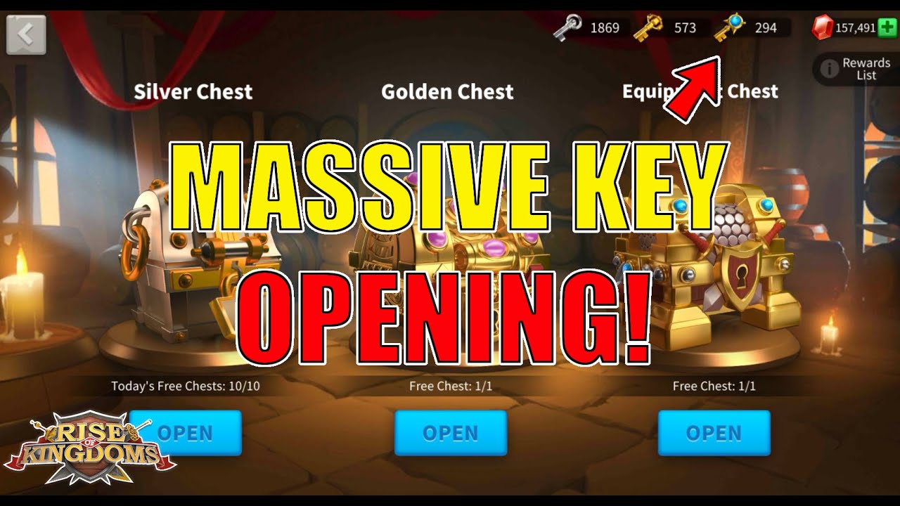 MASSIVE KEY OPENING! It's KVK Time - Rise of Kingdoms