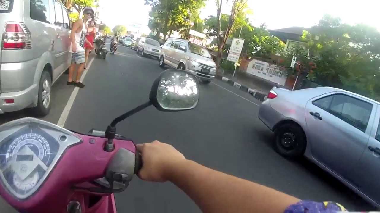 GoPro Scooter Crash in Bali YouTube