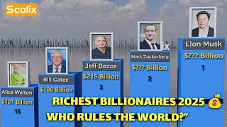 Top 30 Richest People in the World 2025 – 3D Net Worth Comparison