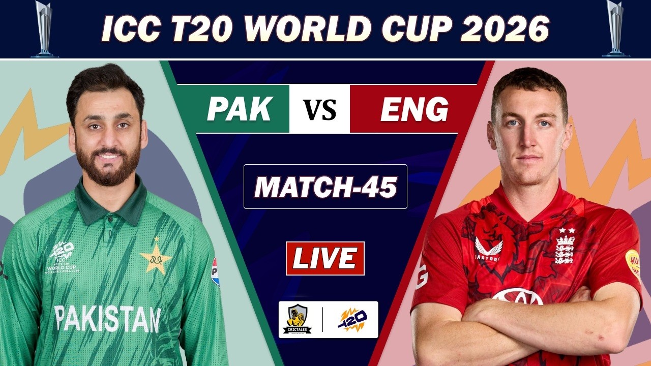 PAKISTAN VS ENGLAND MATCH 45 LIVE | PAK VS ENG ICC T20 WORLD CUP MATCH COMMENTARY | ENG BAT