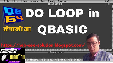 do loop in QBASIC | do while... loop in qbasic | computeraddiction | do..loop while in qbasic