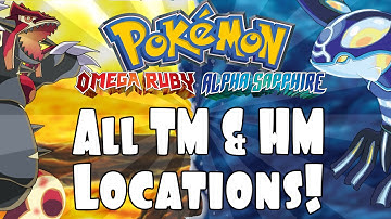 Pokemon Omega Ruby and Alpha Sapphire: All TM and HM Locations! Visual Walkthrough!