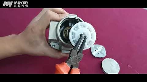 Color sorter maintenance for pneumatic system: pressure regulator and filter.