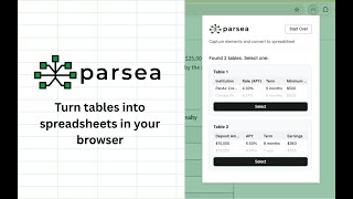 Chrome Extension Demo - Parsea