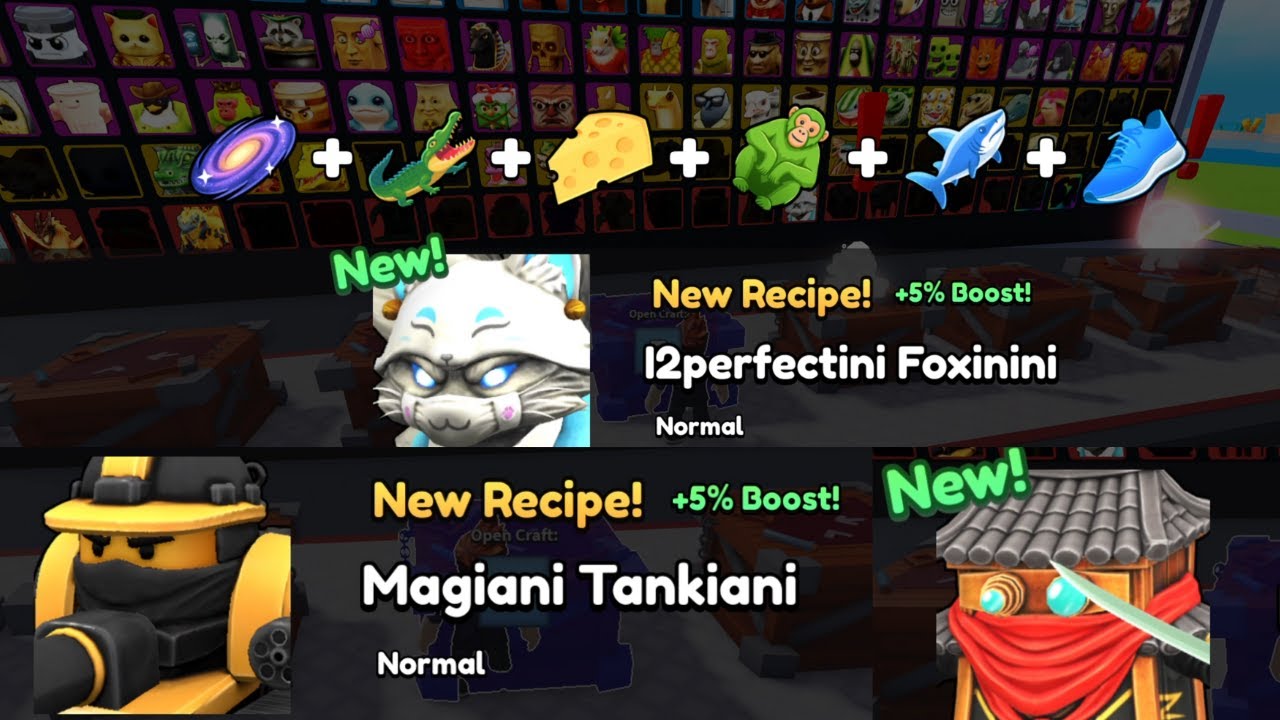 CRAFTING MYTHIC BRAINROT I2perfectini + Magiani And More In CRAFT A BRAINROT 