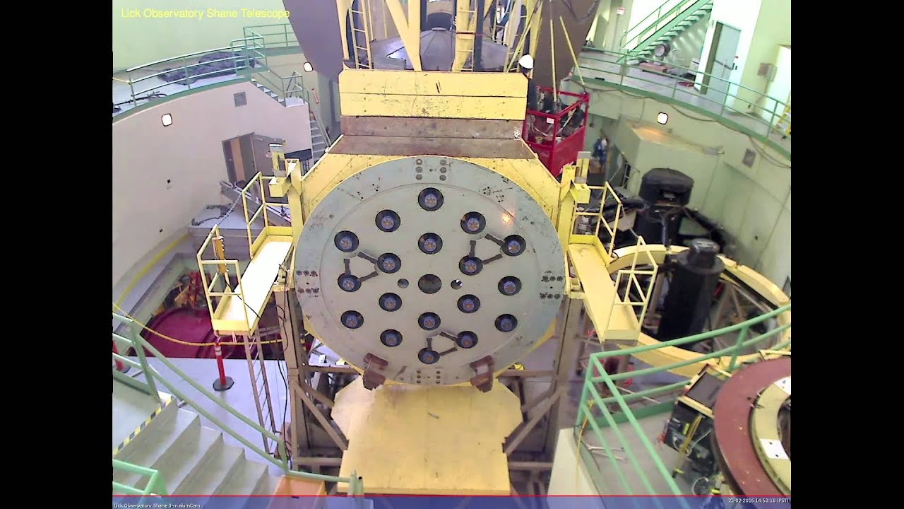 Shane 3-m Telescope Mirror Aluminization, Day 5,  2016-02-21 WebCam View
