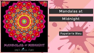 Mandalas at Midnight - Papeterie Bleu || Coloring Book Flip screenshot 4
