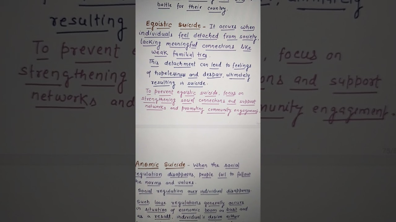 Egoistic Suicide. Emile Durkheim. SOCIAL THINKER 