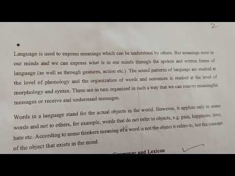Semantics ,Meaning and Language | Grammar vs Lexicon #linguistics #newvideo