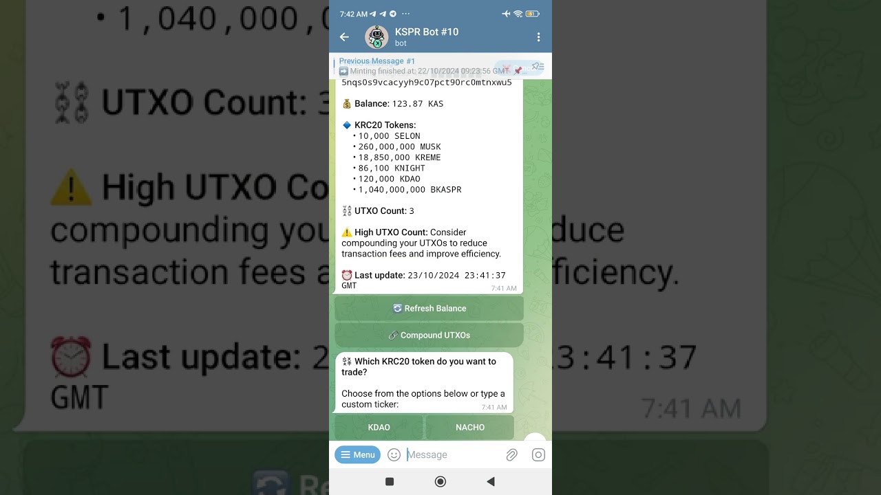 Cara Pake Bot buat Minting di Kasper